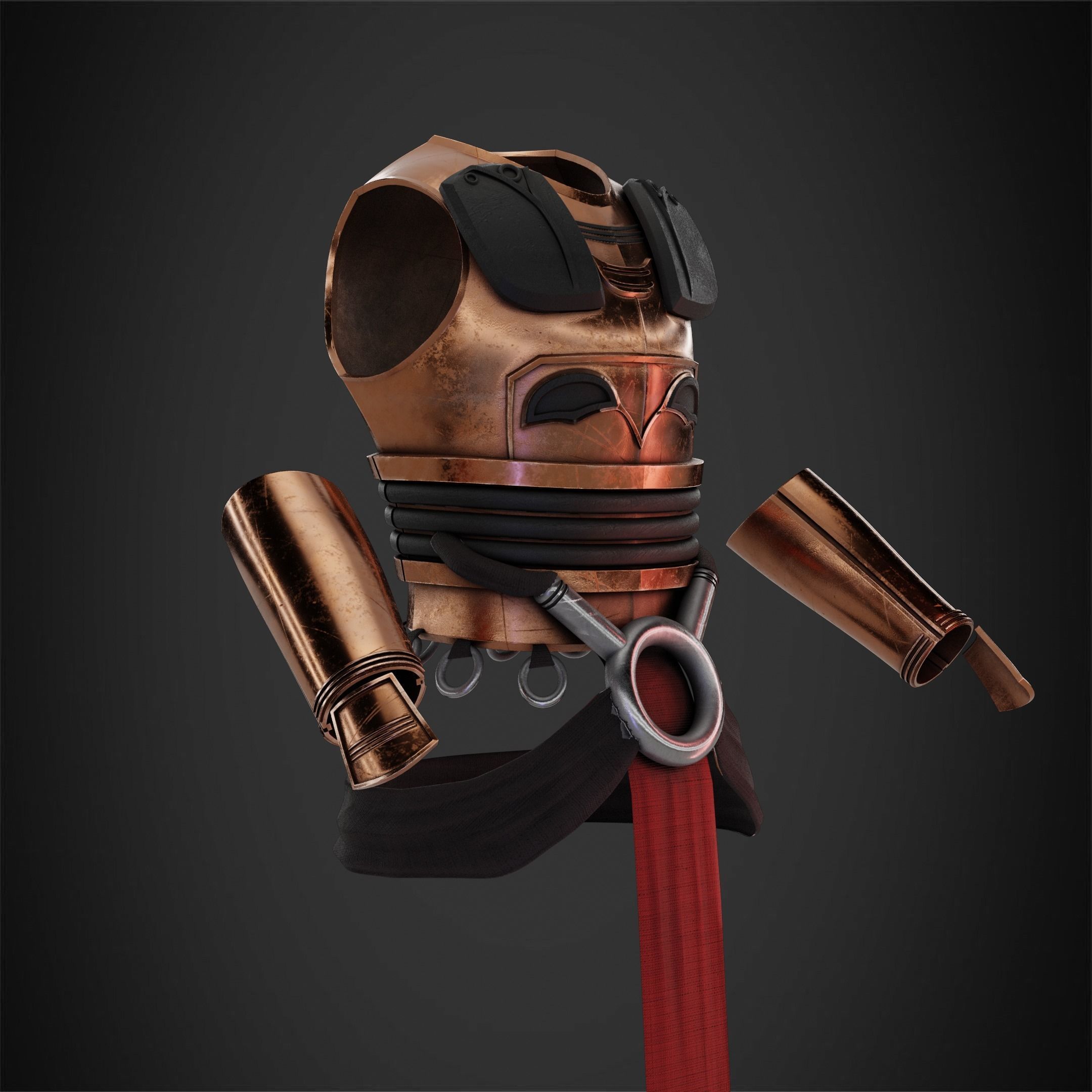 Star Wars Darth Revan Armor for Cosplay 3D print model_9