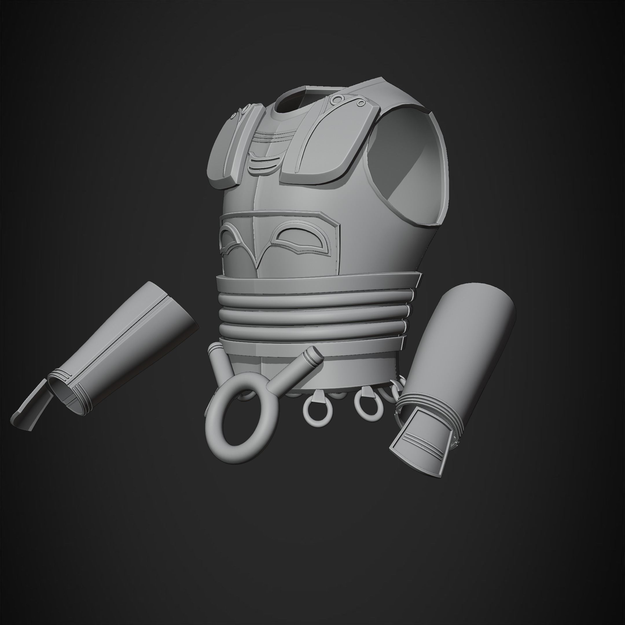 Star Wars Darth Revan Armor for Cosplay 3D print model_17