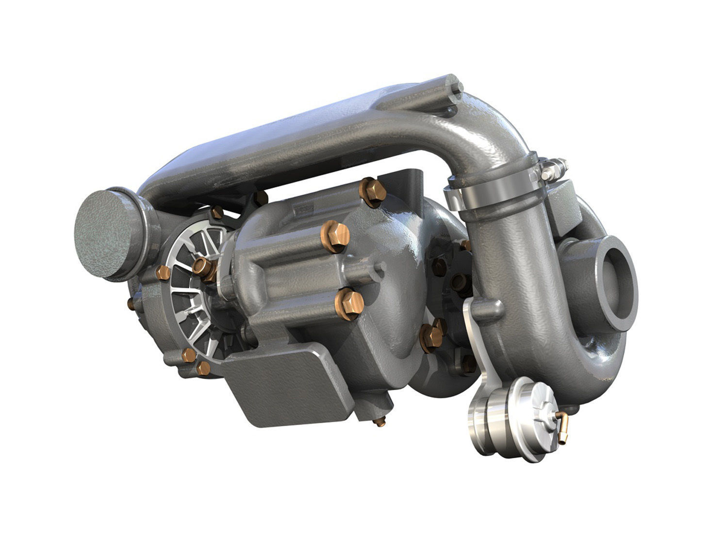 Turbocharger 3D model_2