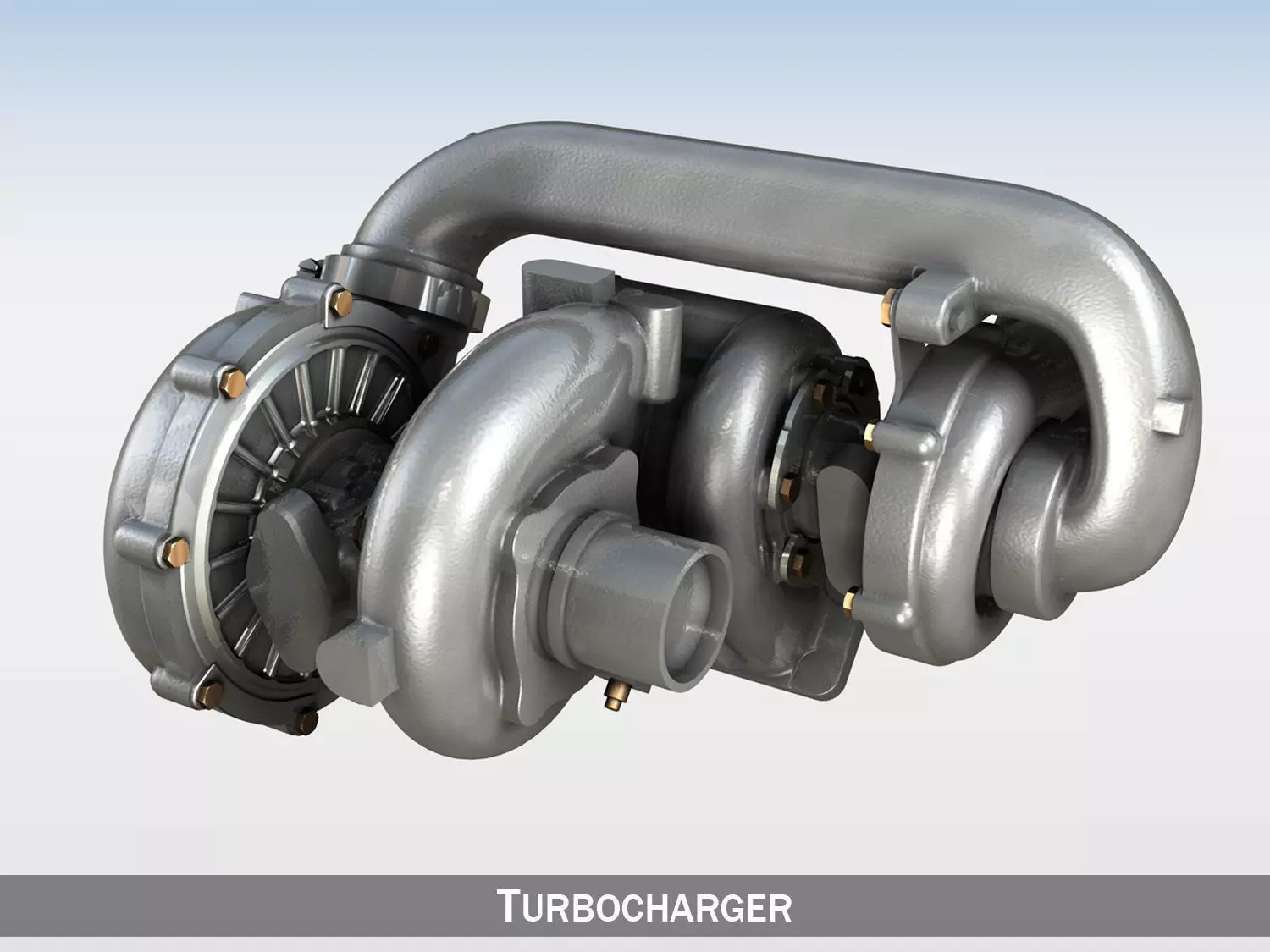 Turbocharger 3D model_0