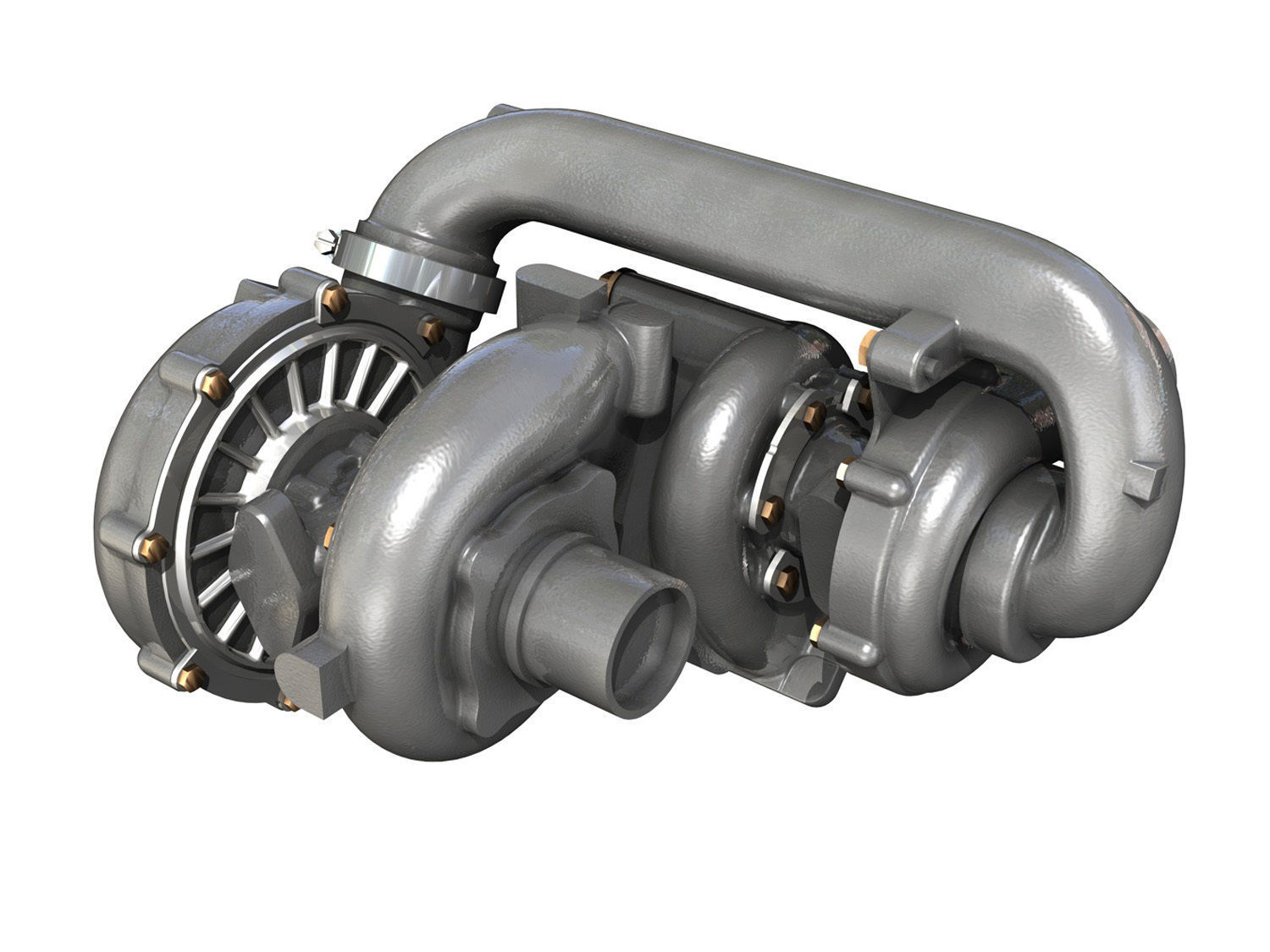 Turbocharger 3D model_1