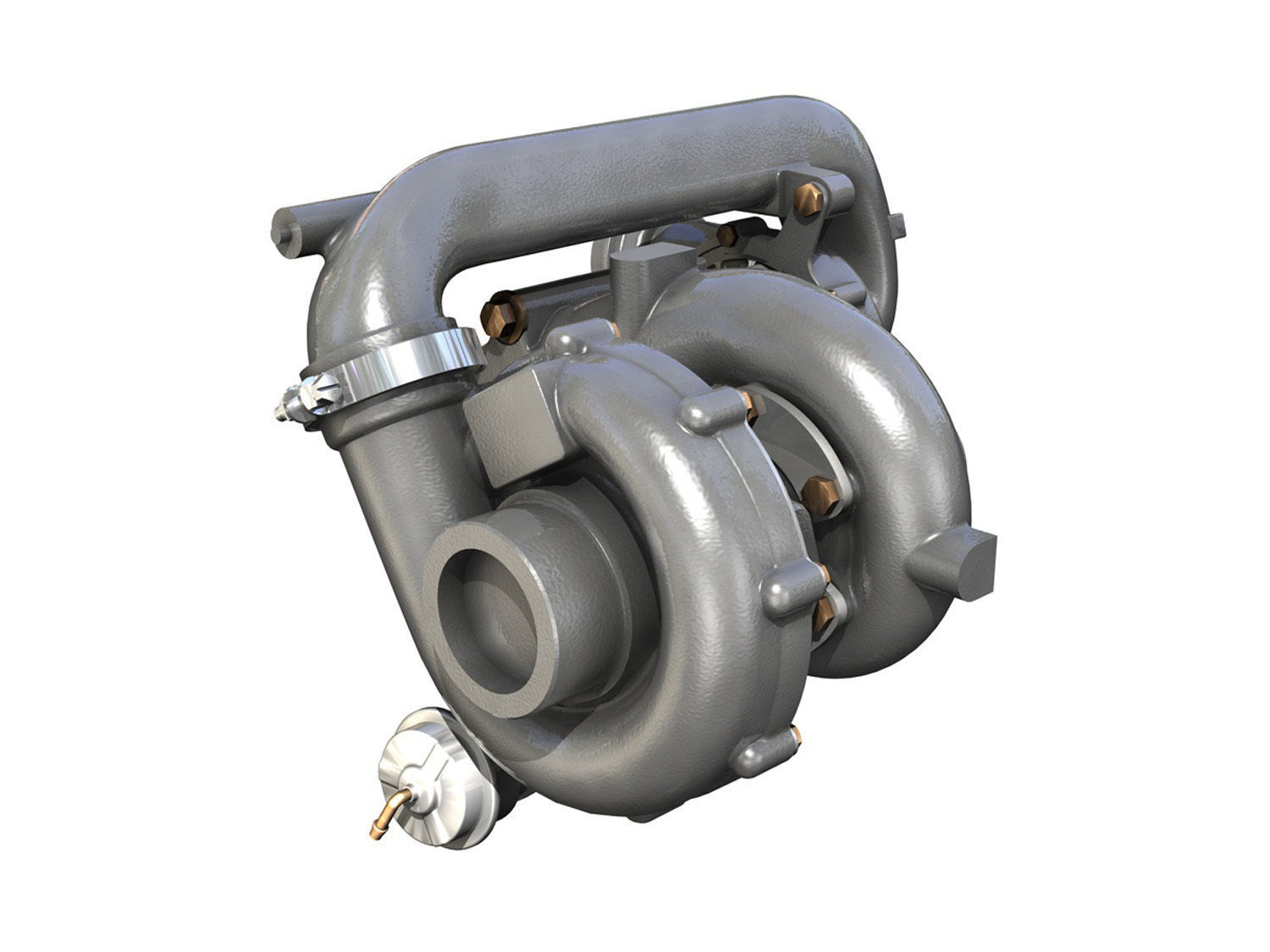 Turbocharger 3D model_4