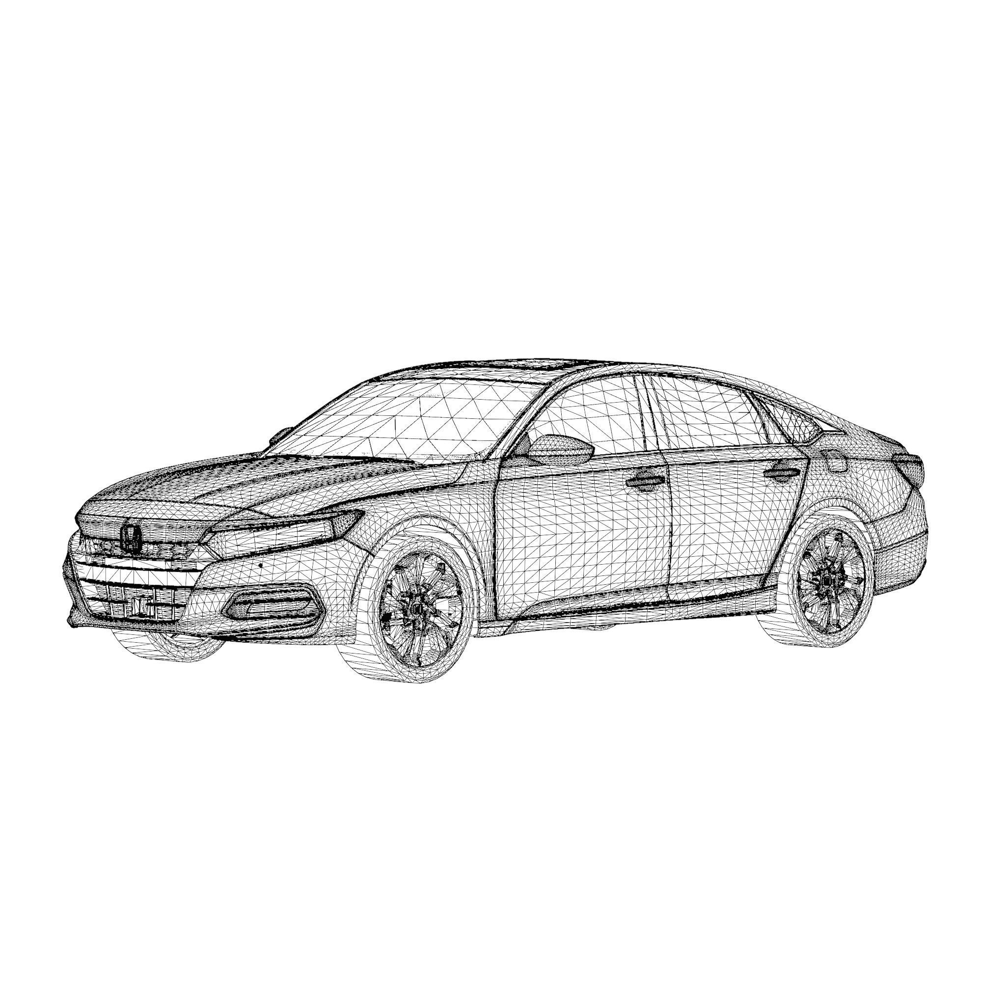 Honda Accord Hybrid 2021 3D model_14