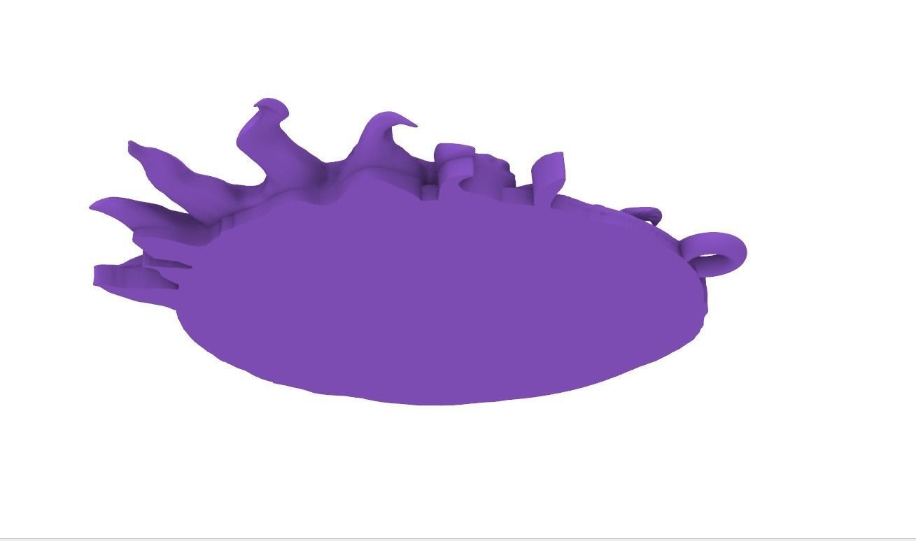 Sun and moon pendant man and woman meeting pendant medallion  3D print model_38