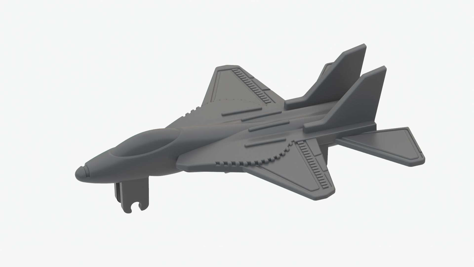 Lego 3D scan plane Low-poly 3D model_1