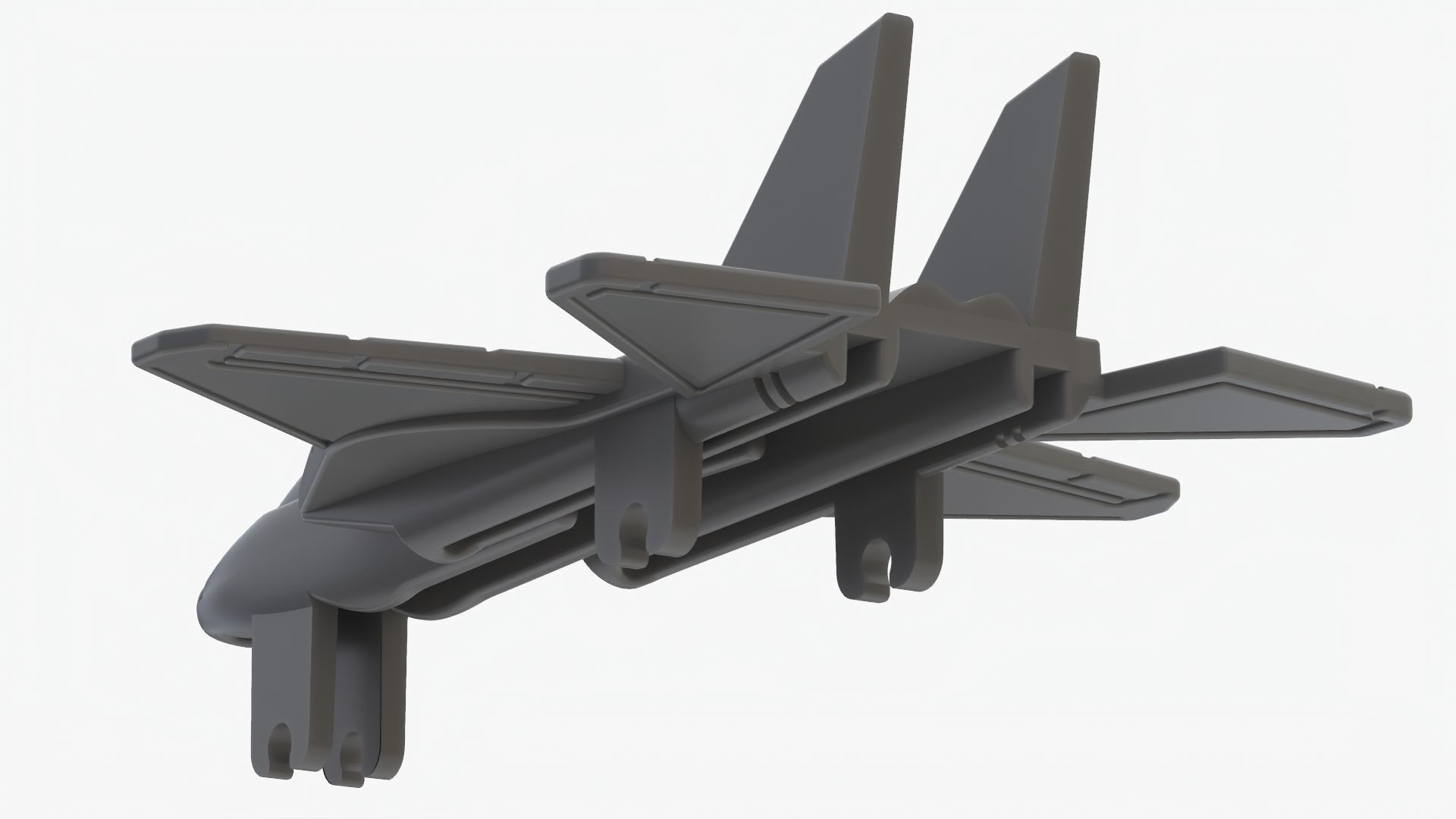 Lego 3D scan plane Low-poly 3D model_10