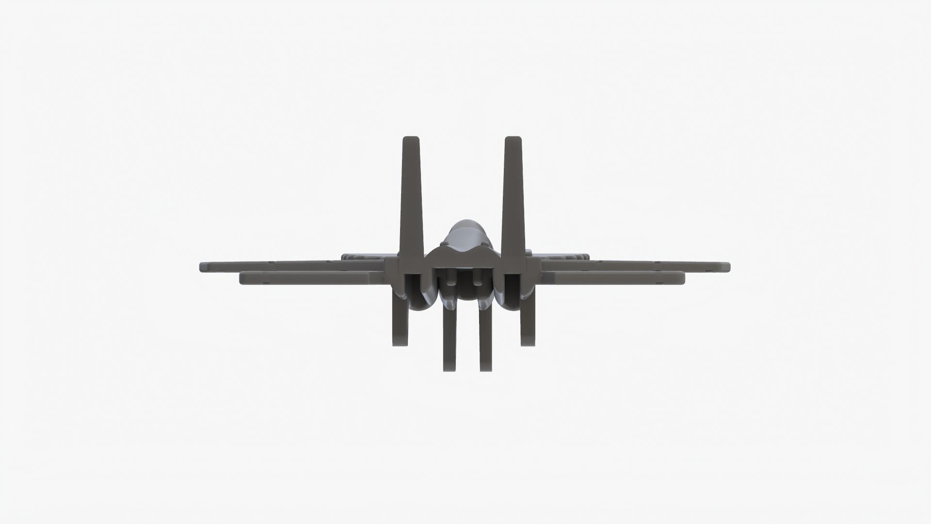 Lego 3D scan plane Low-poly 3D model_3