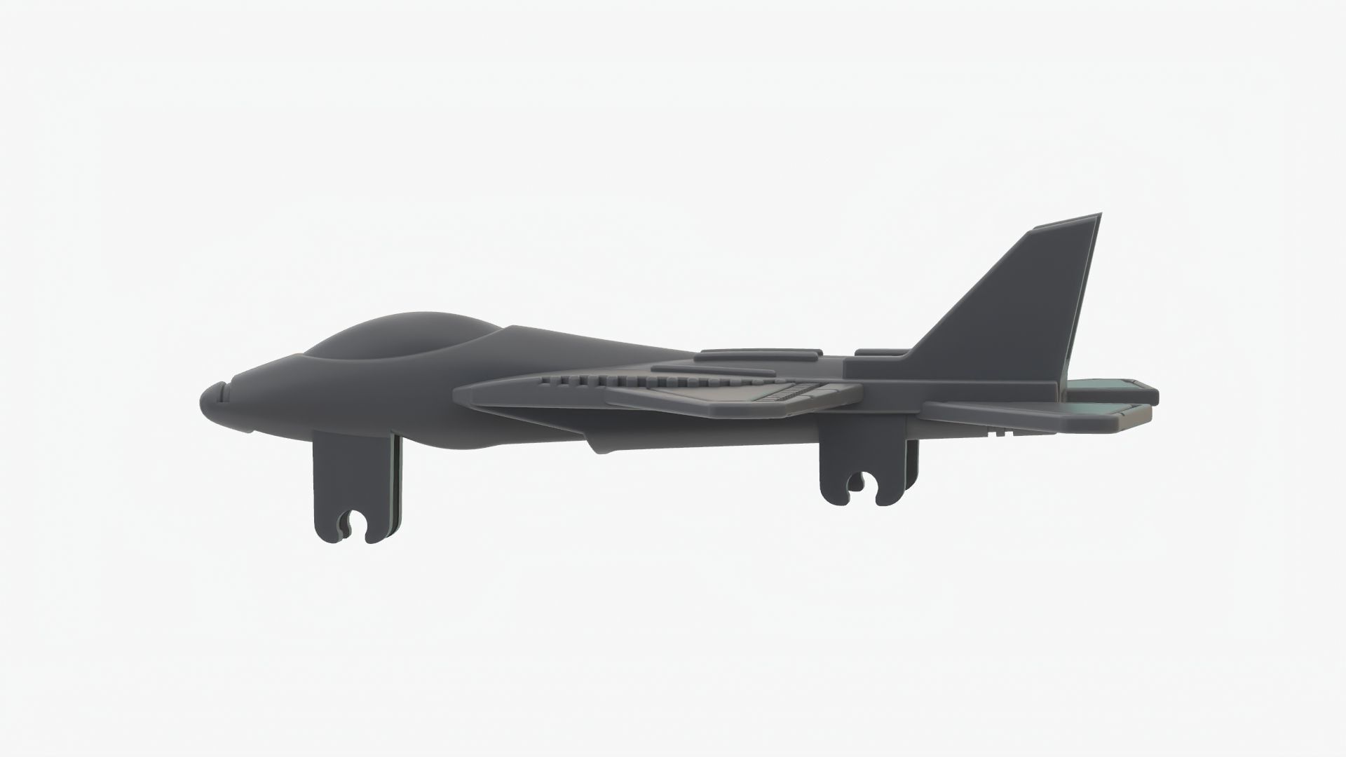 Lego 3D scan plane Low-poly 3D model_2