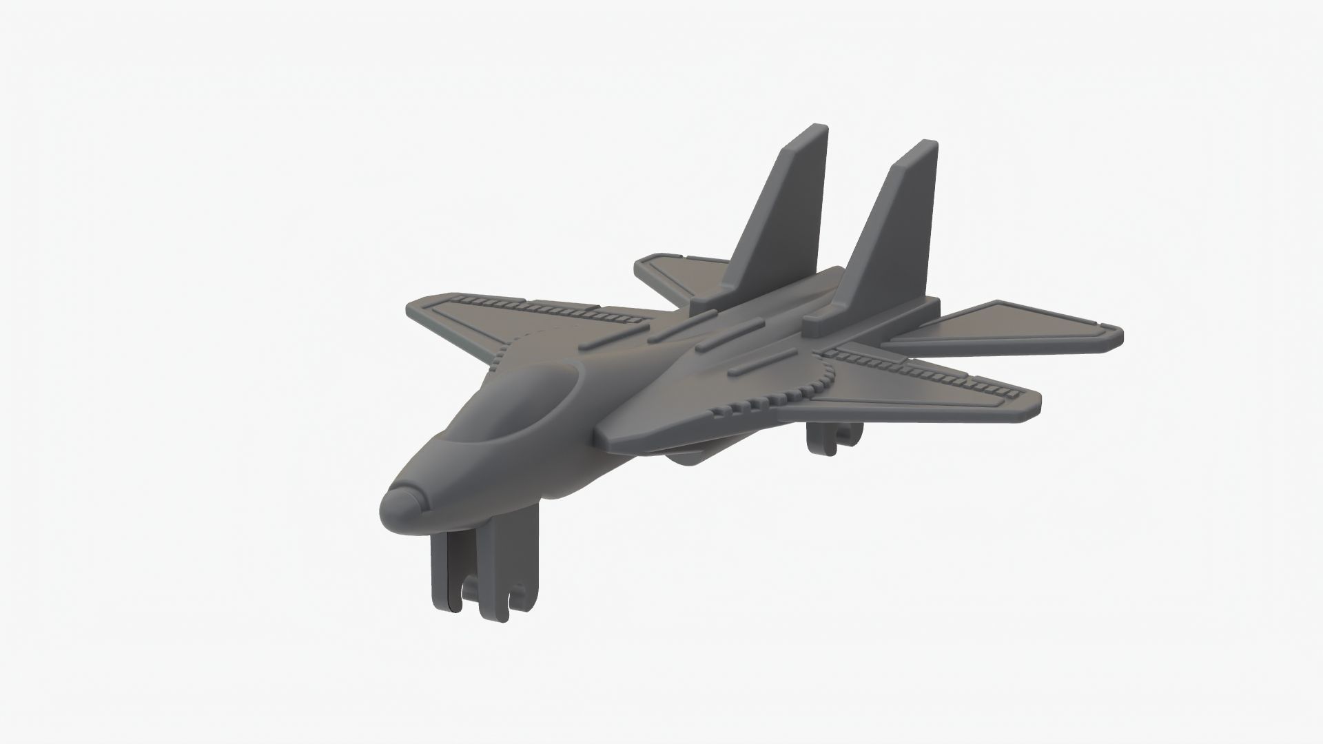 Lego 3D scan plane Low-poly 3D model_6