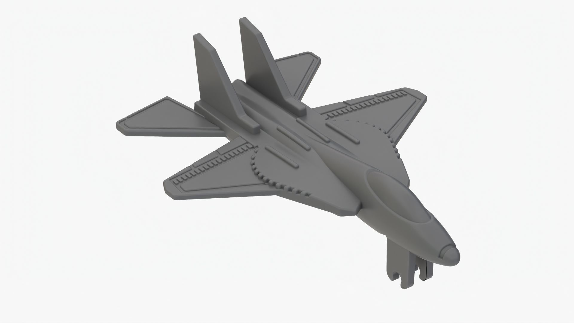 Lego 3D scan plane Low-poly 3D model_7