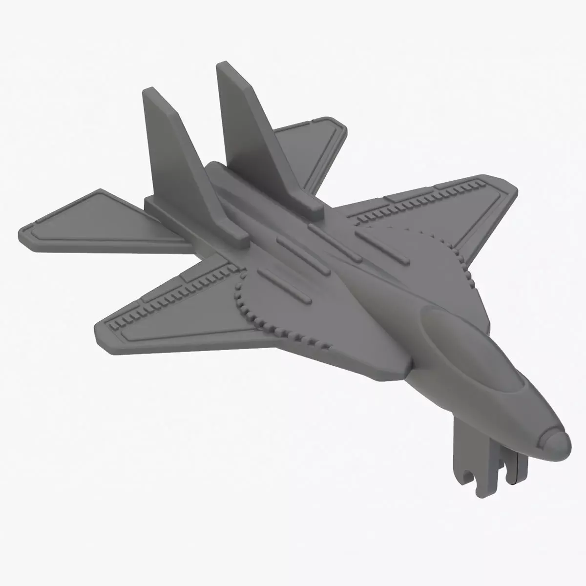 Lego 3D scan plane Low-poly 3D model_0
