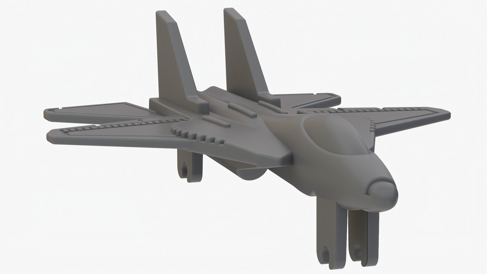 Lego 3D scan plane Low-poly 3D model_11