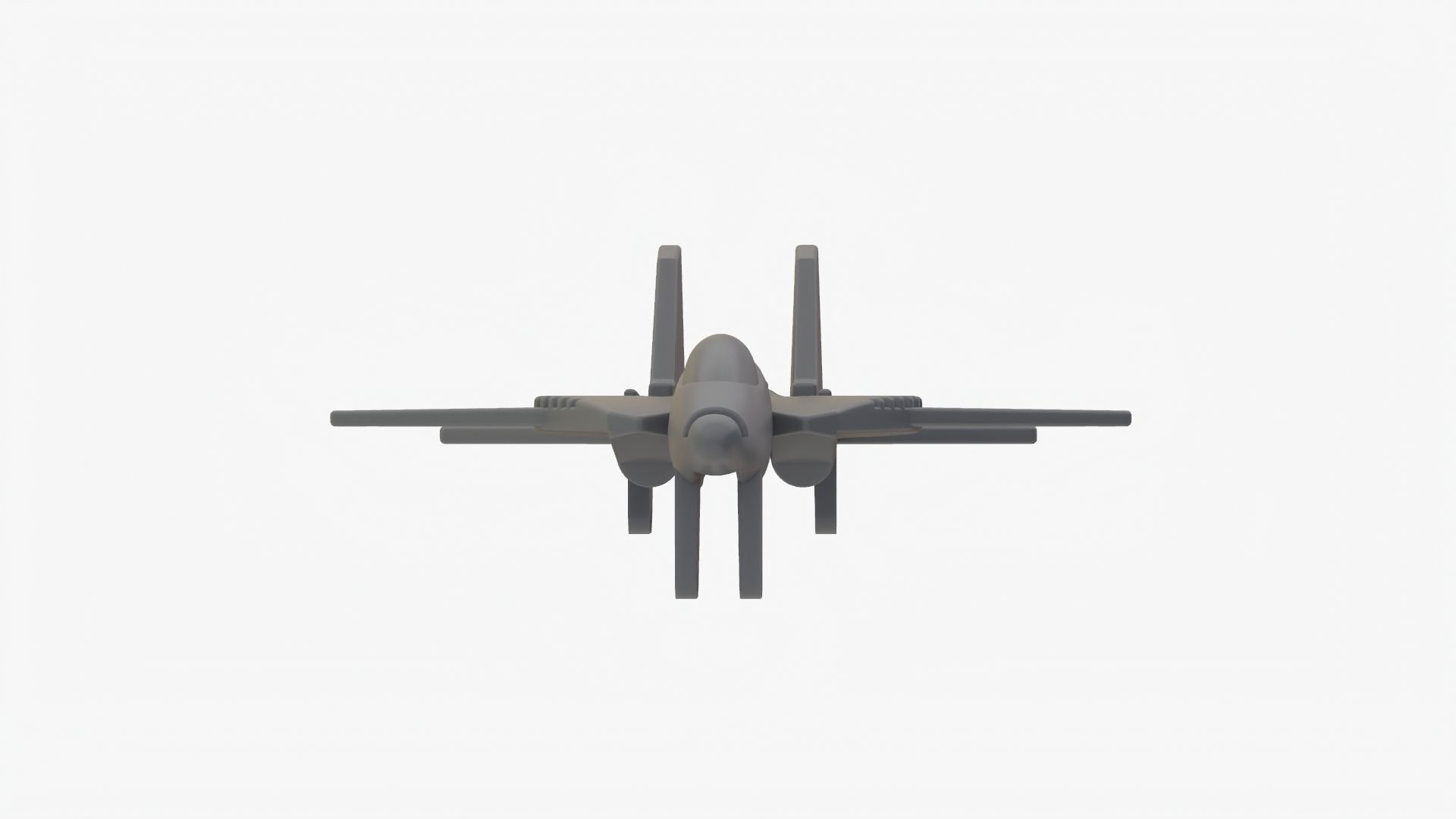 Lego 3D scan plane Low-poly 3D model_5