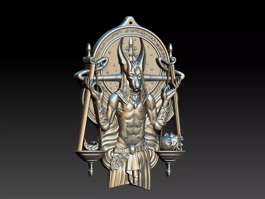HM Anubis Keychain 3D print model