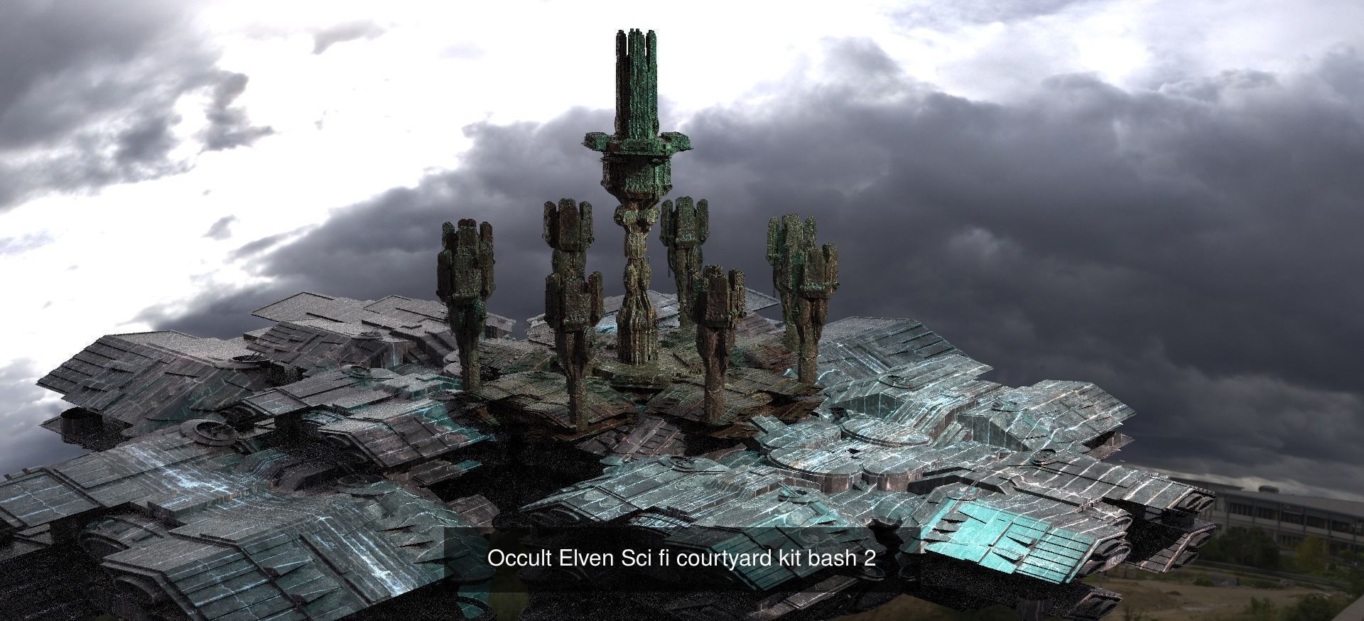 Observatory Occult towers  3D Model Collection_6