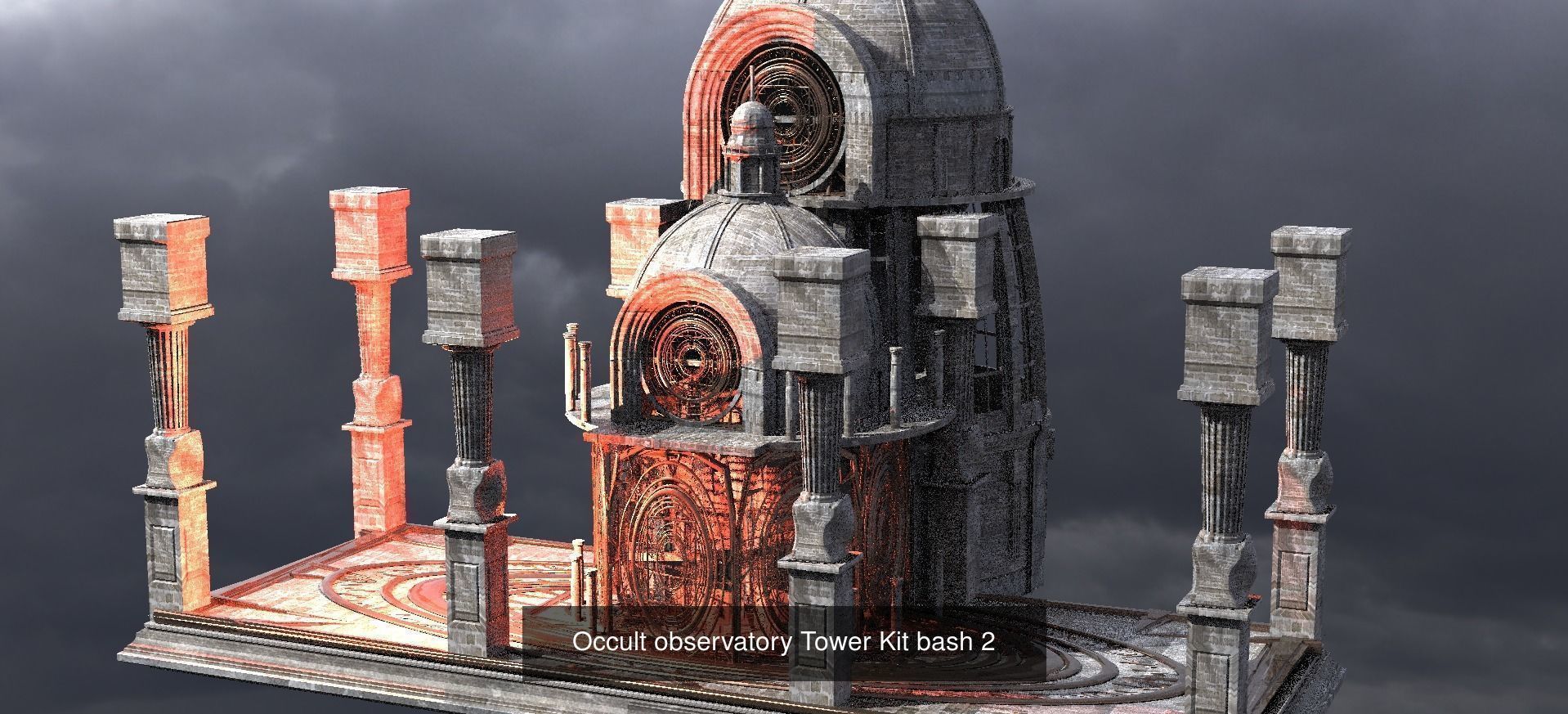 Observatory Occult towers  3D Model Collection_12