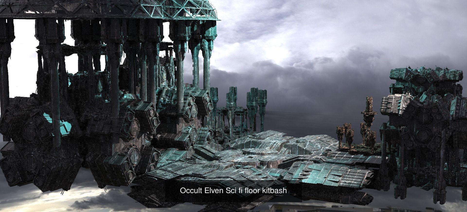 Observatory Occult towers  3D Model Collection_5