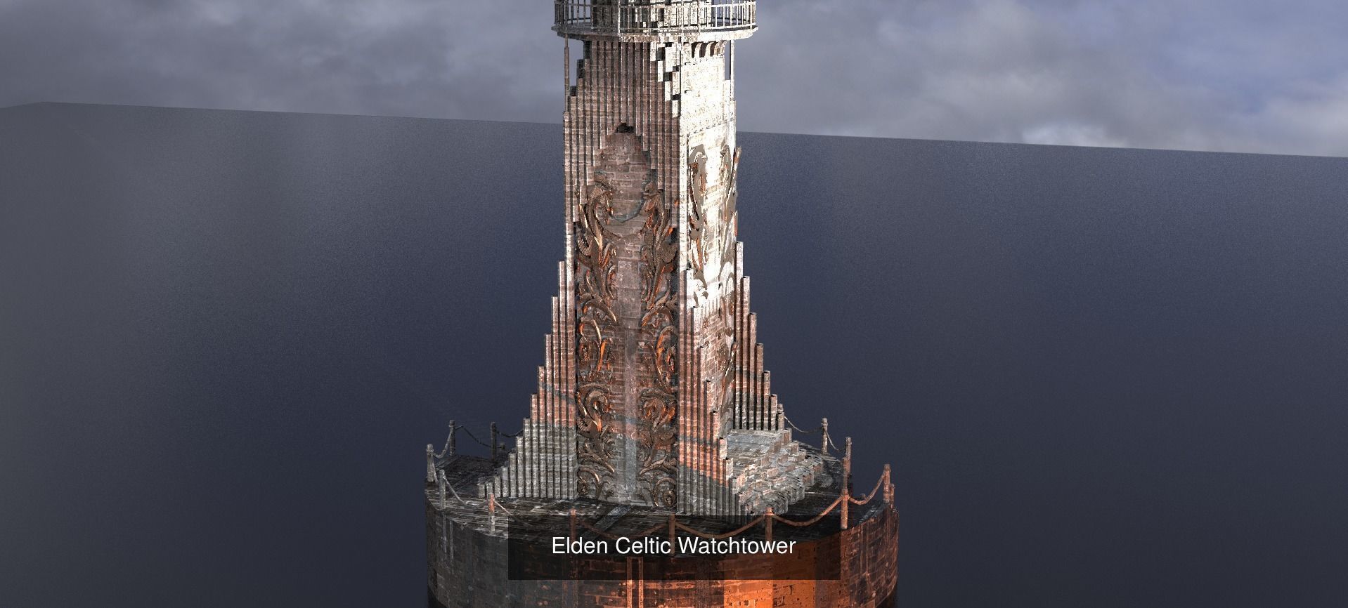 Observatory Occult towers  3D Model Collection_10