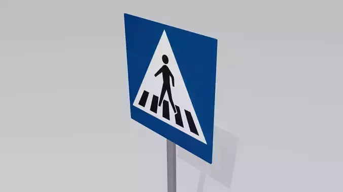Pedestrian crossing sign