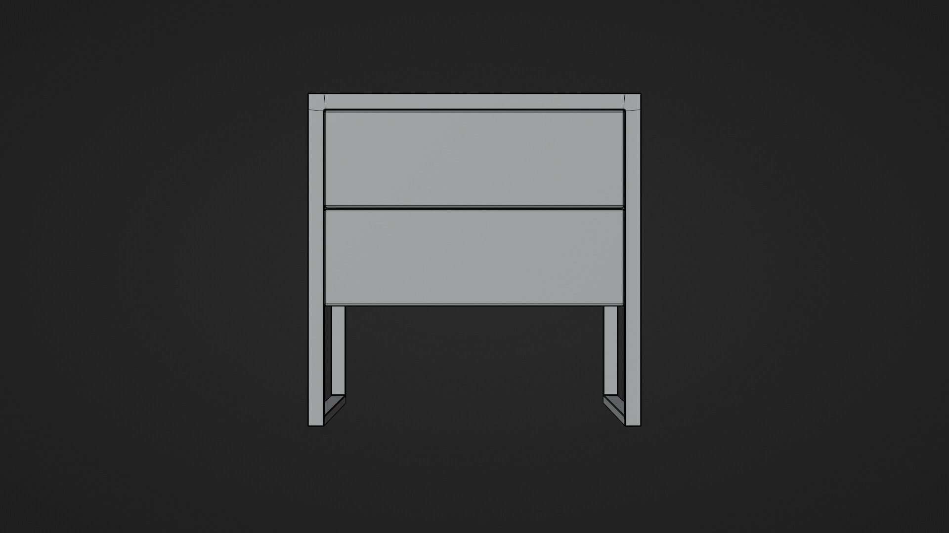 Bedside Table set Free 3D model_6