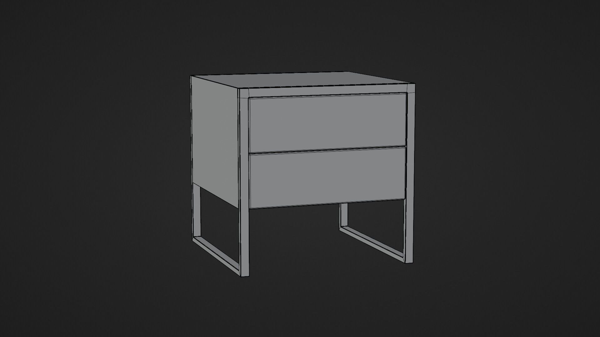 Bedside Table set Free 3D model_5