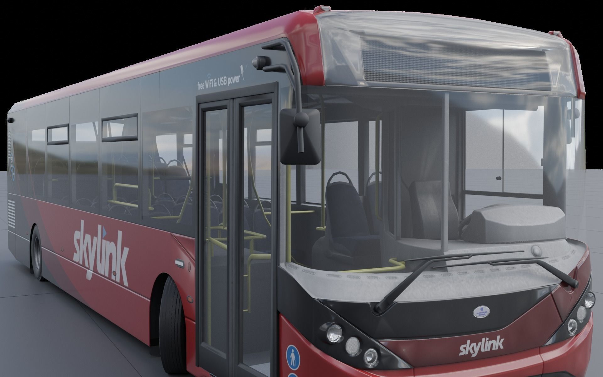 Enviro 200 low poly Low-poly 3D model_9
