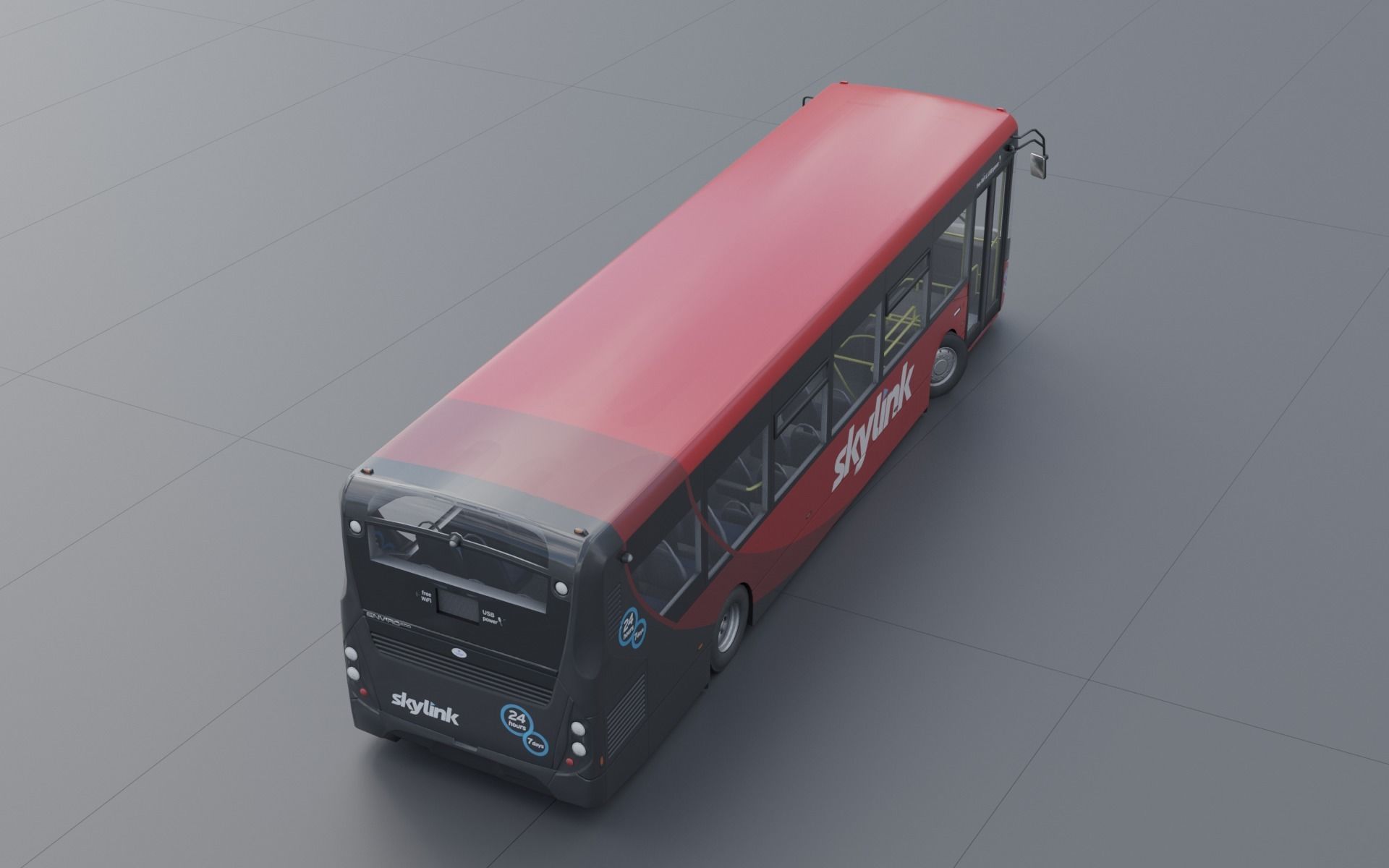 Enviro 200 low poly Low-poly 3D model_8