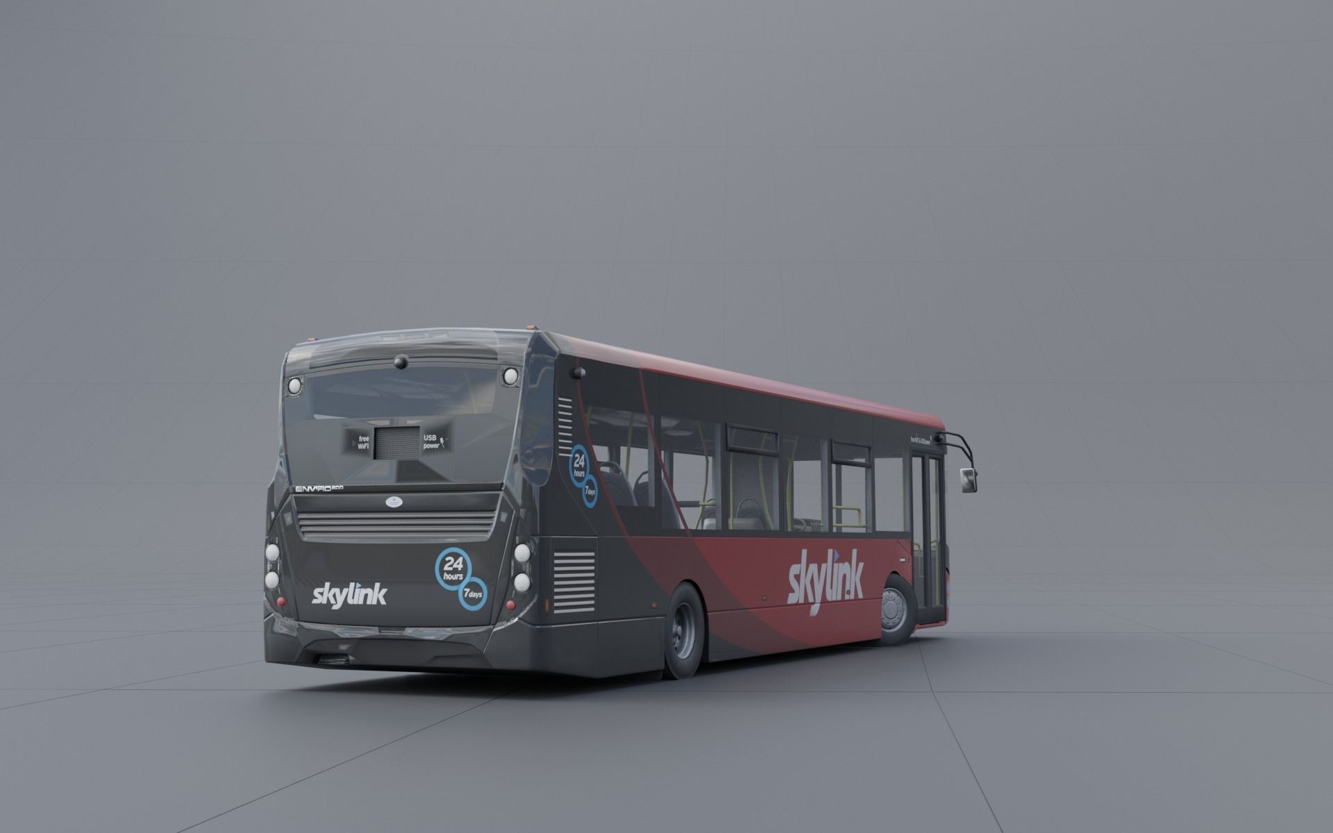 Enviro 200 low poly Low-poly 3D model_2