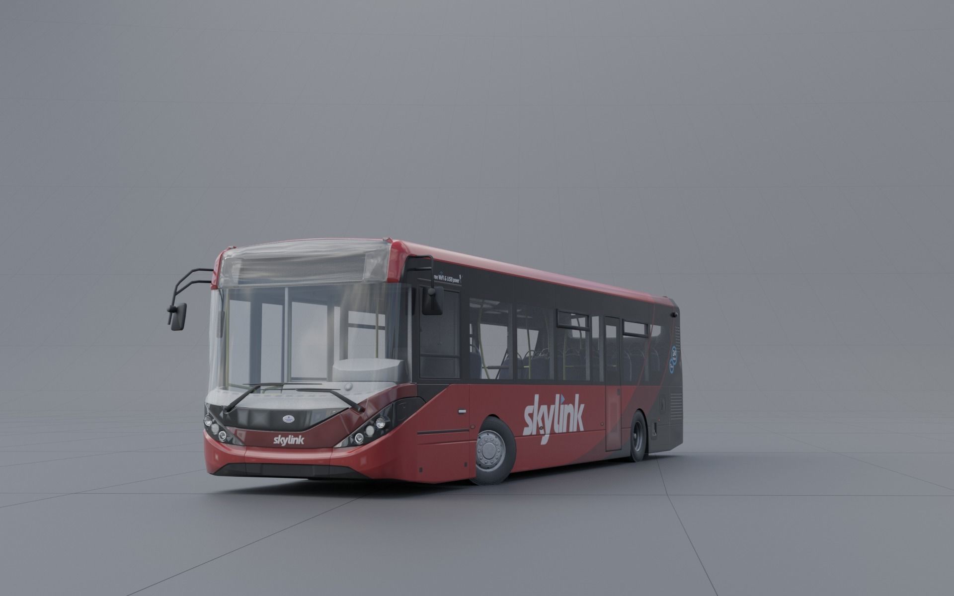 Enviro 200 low poly Low-poly 3D model_1