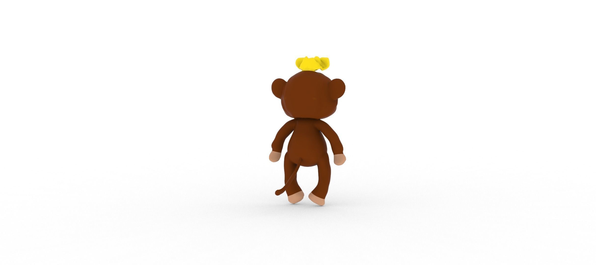 Monkey  smart 3D model_14