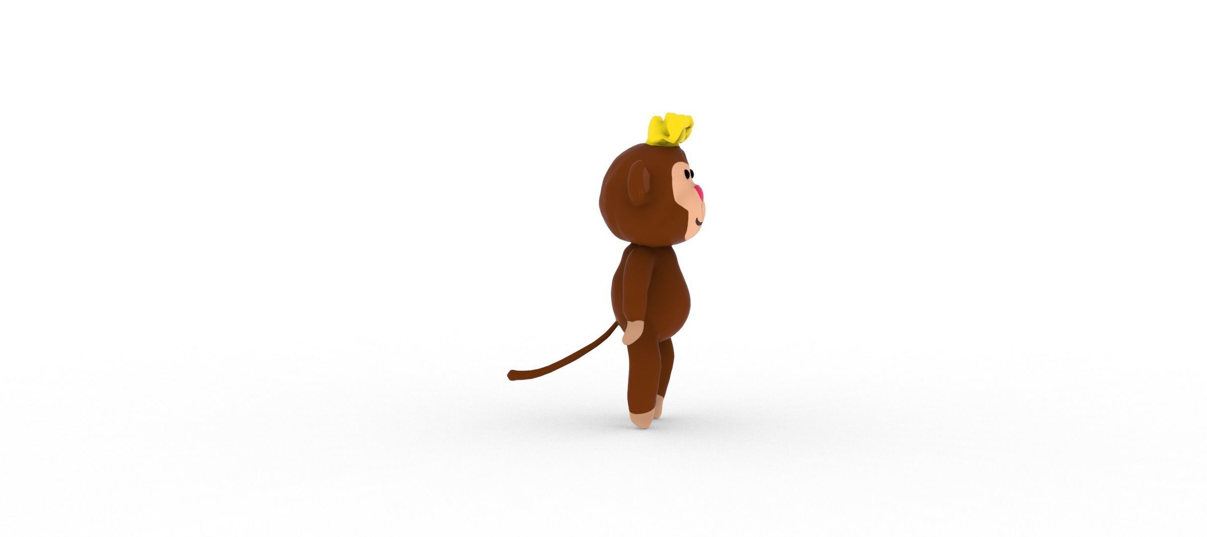Monkey  smart 3D model_3