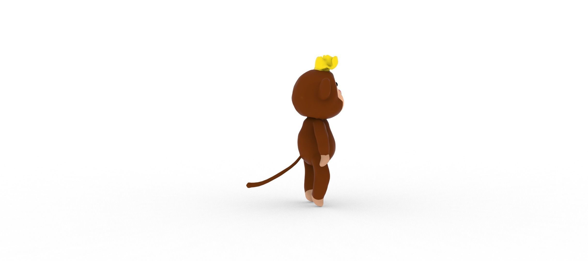 Monkey  smart 3D model_2