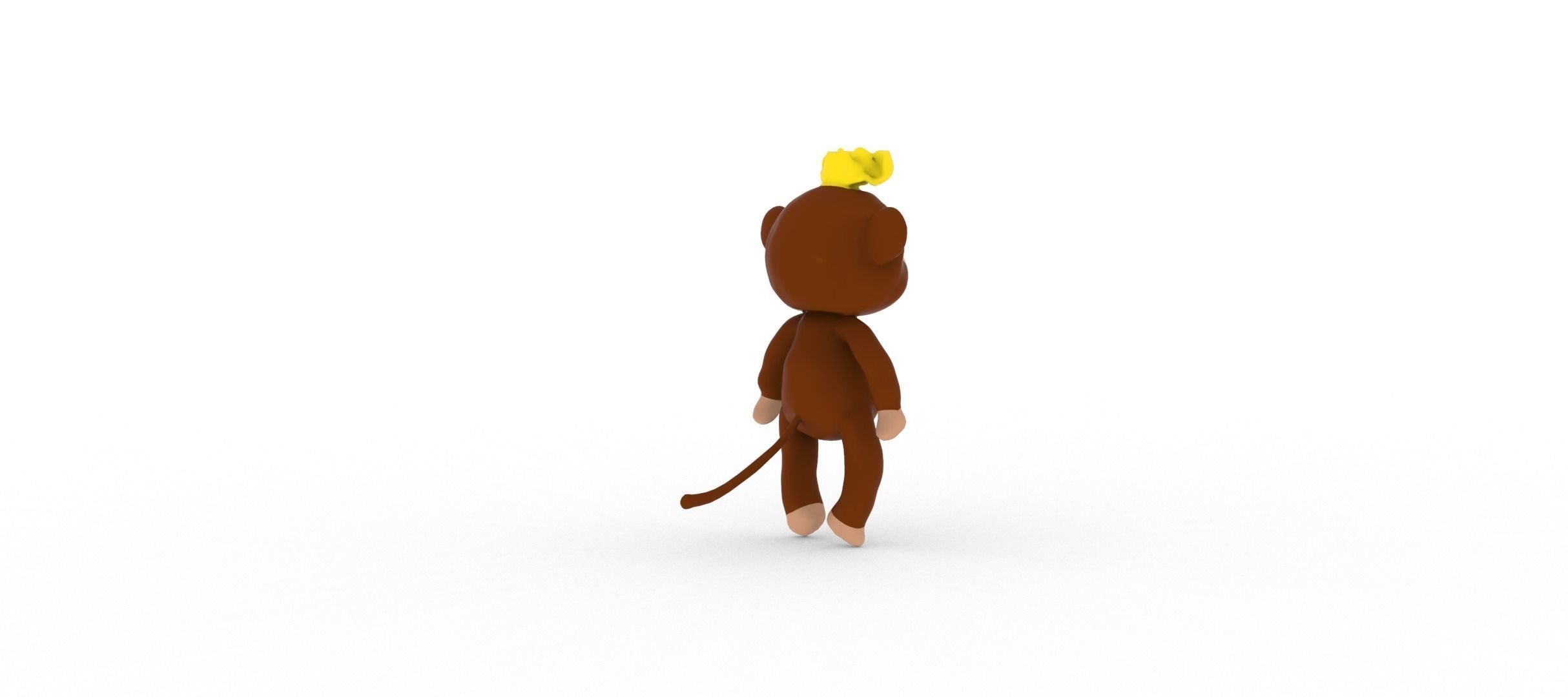 Monkey  smart 3D model_1