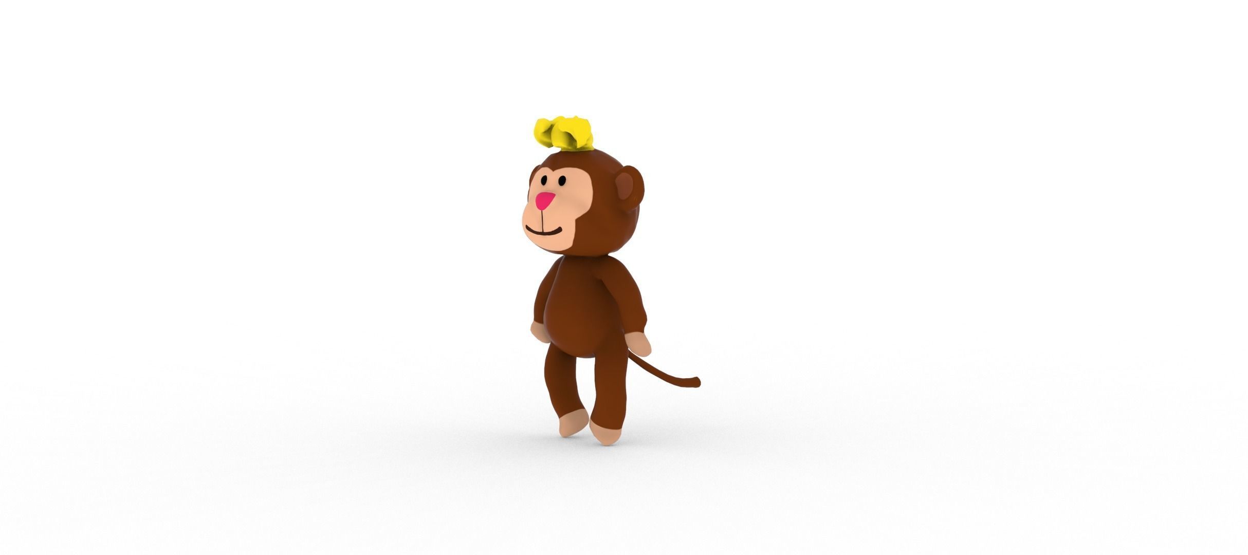 Monkey  smart 3D model_8