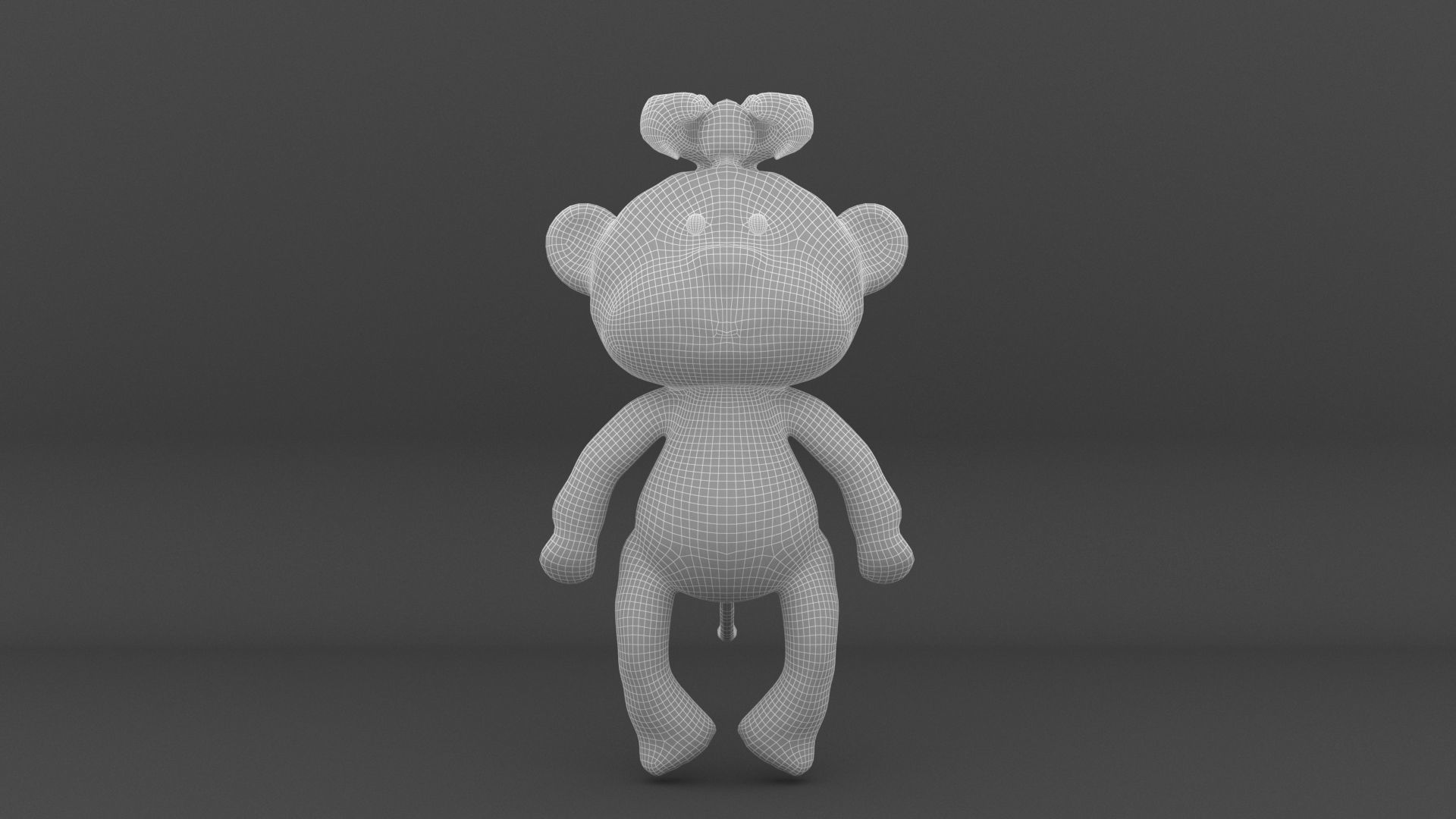 Monkey  smart 3D model_15