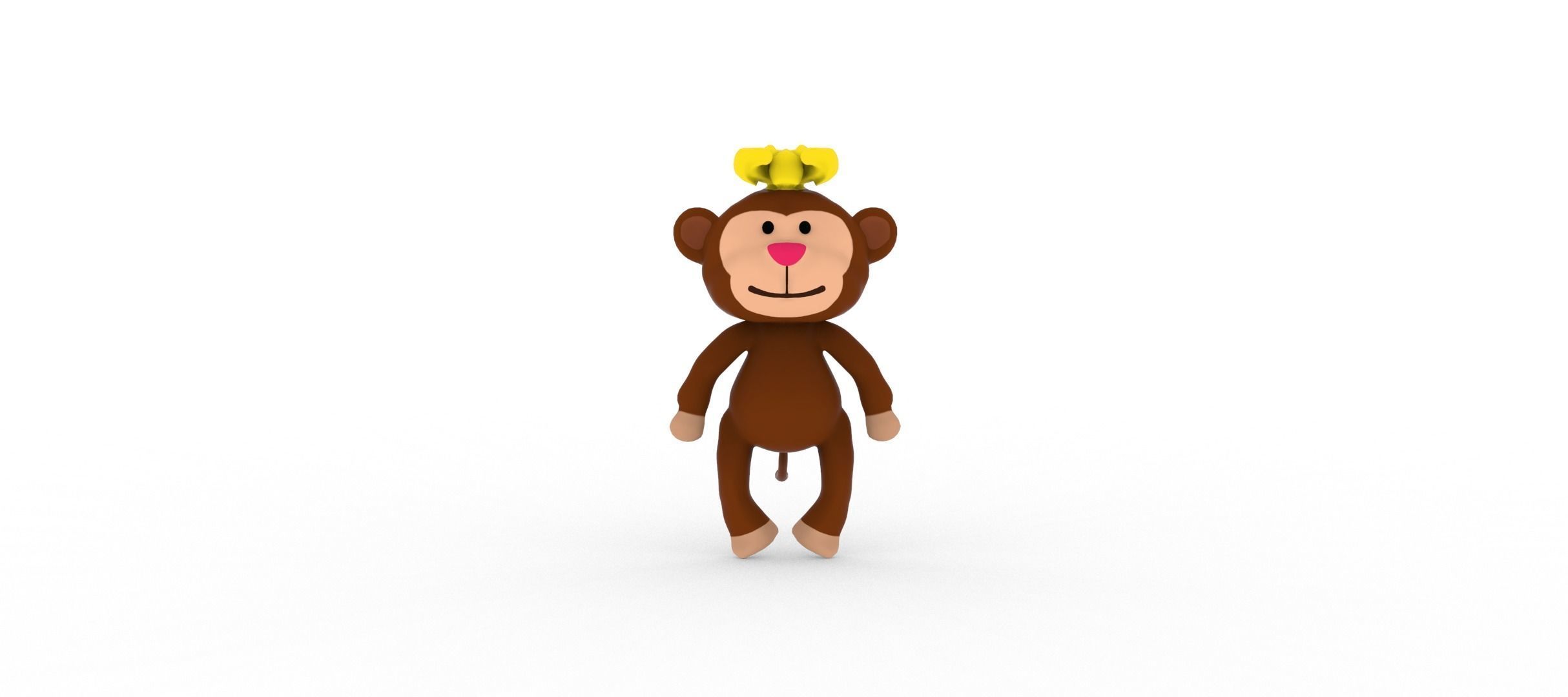 Monkey  smart 3D model_6
