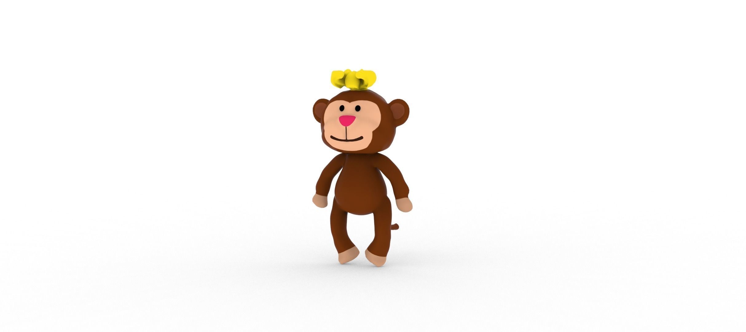 Monkey  smart 3D model_7