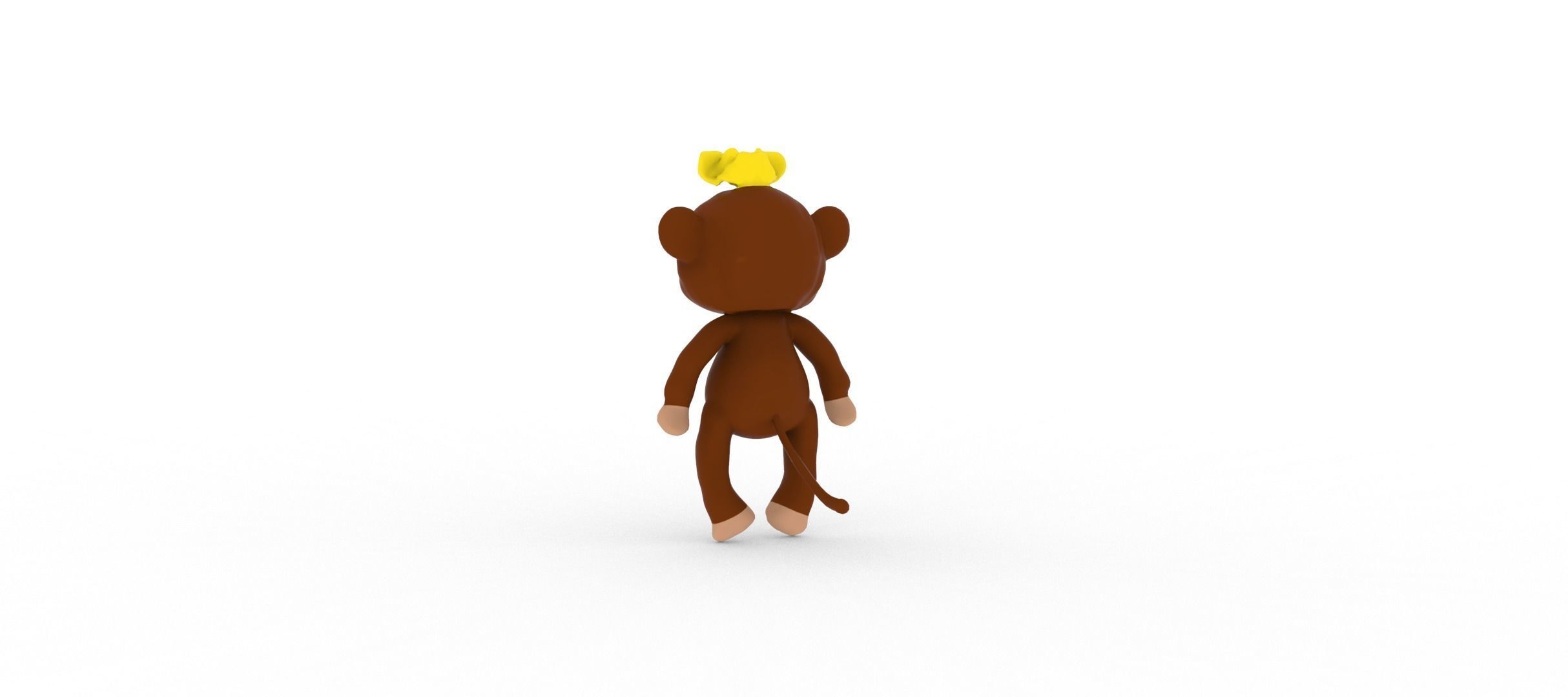Monkey  smart 3D model_12