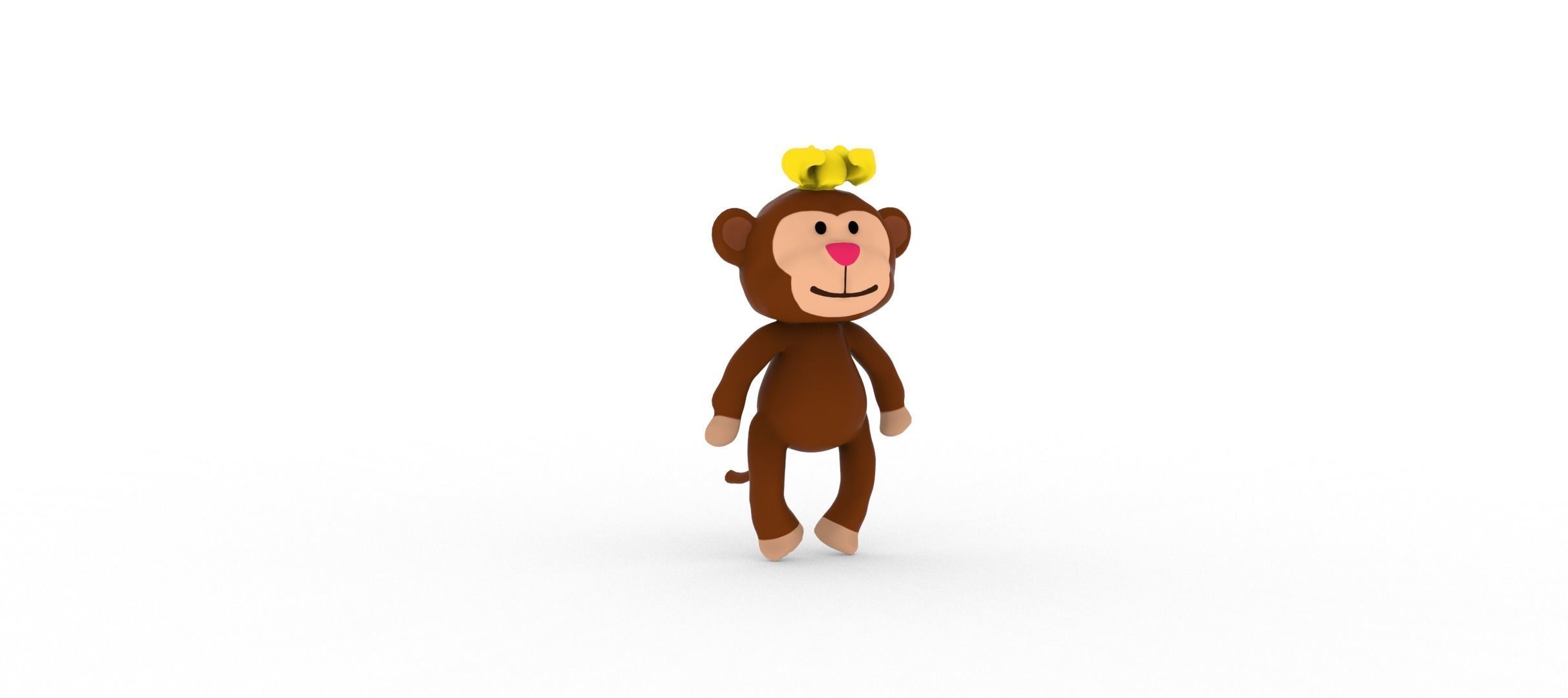 Monkey  smart 3D model_5
