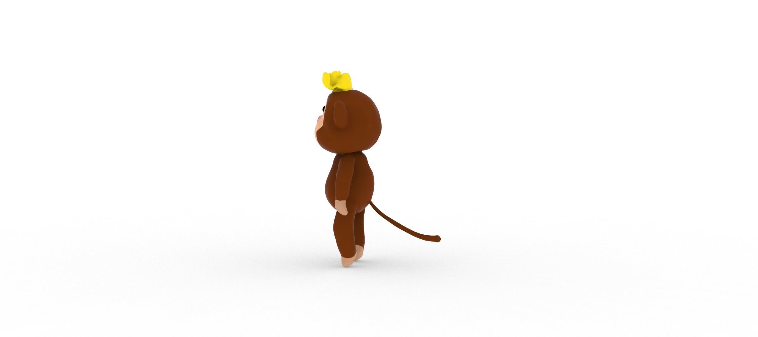Monkey  smart 3D model_10