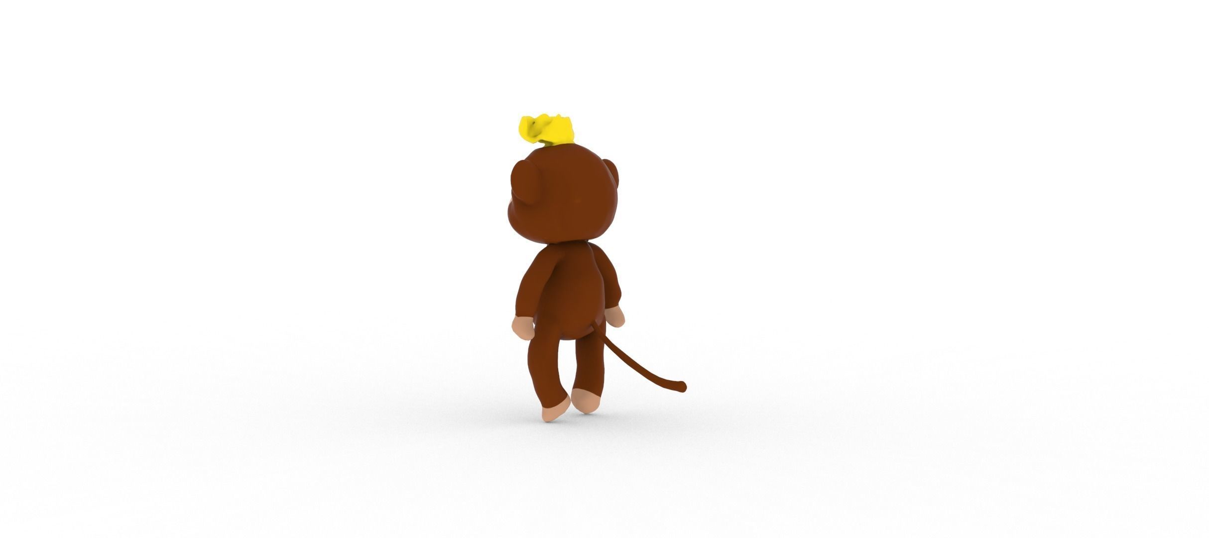 Monkey  smart 3D model_11