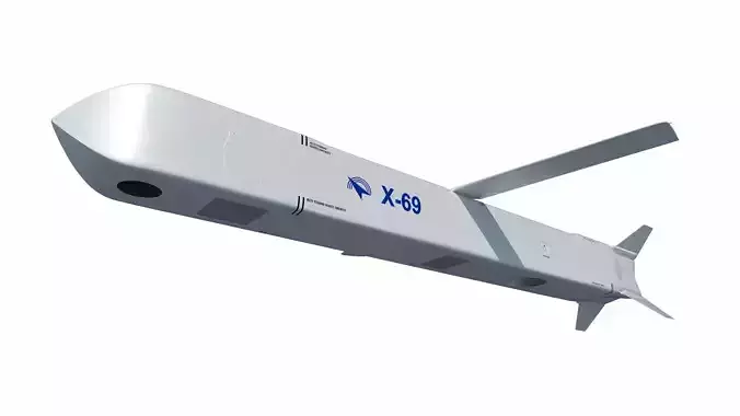 Kh-69 - X-69 stealth cruise missile 3D model