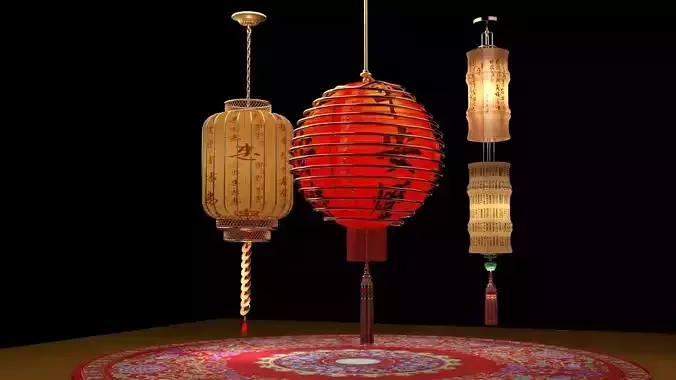 Chinese  red lantern 