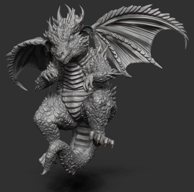 King baby dragon 3D model_8