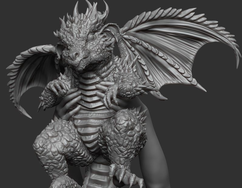 King baby dragon 3D model_5