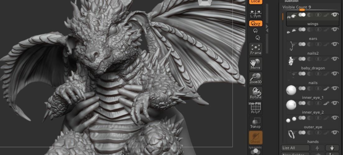 King baby dragon 3D model_12