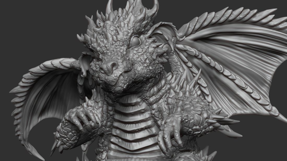 King baby dragon 3D model_6