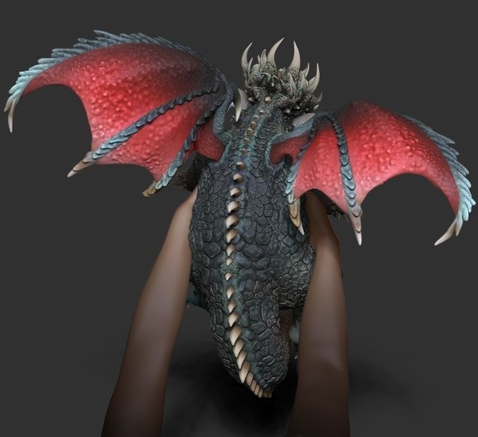 King baby dragon 3D model_16