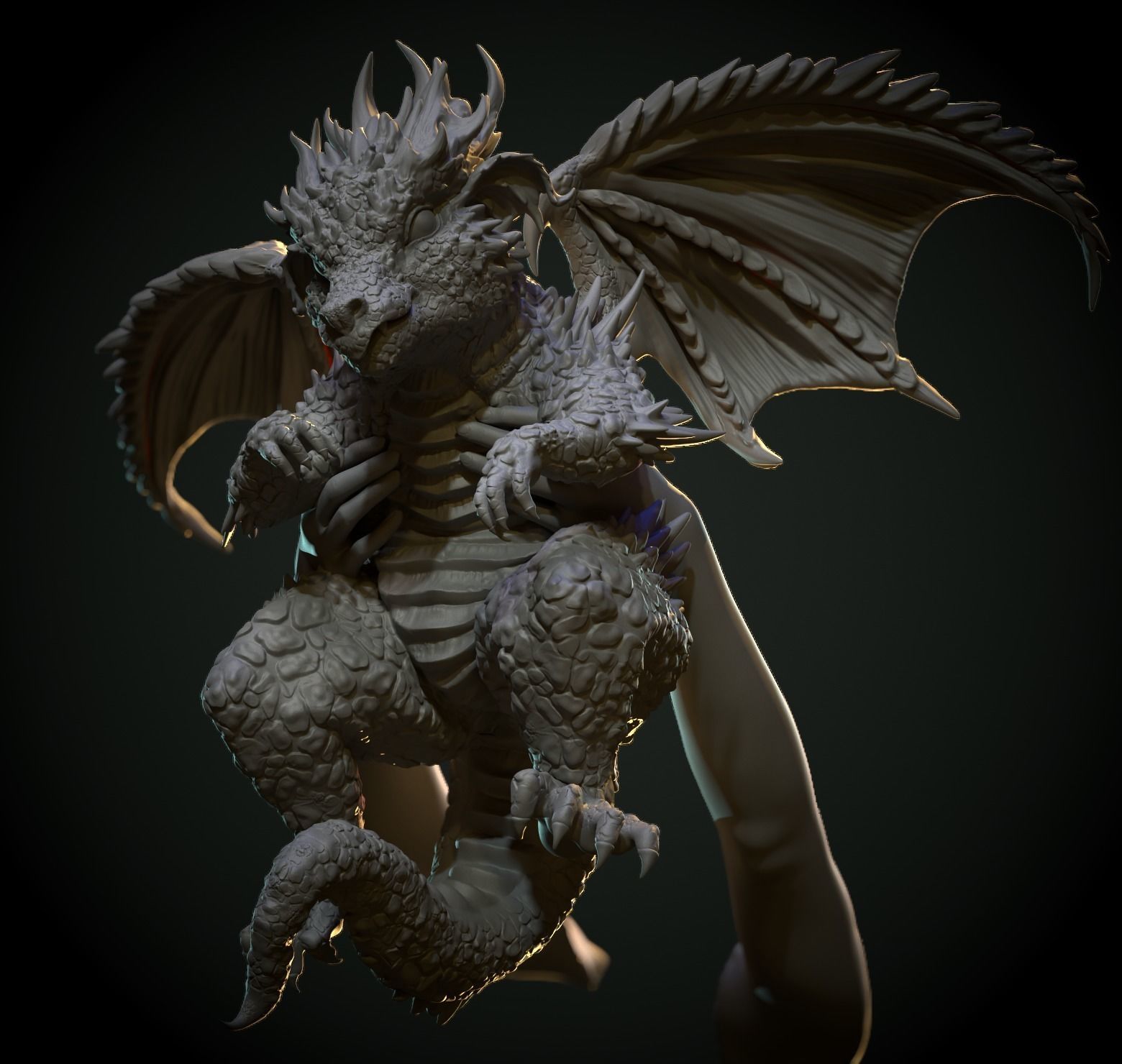 King baby dragon 3D model_1