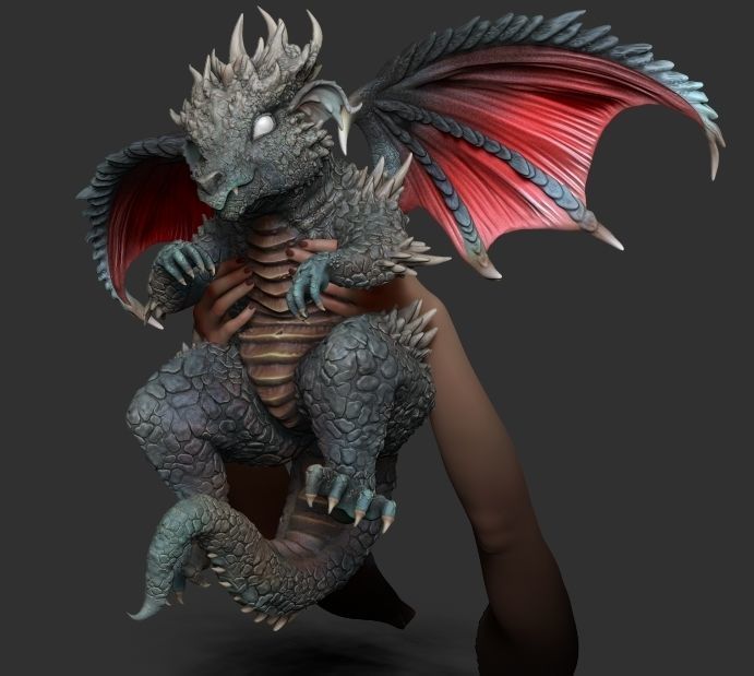 King baby dragon 3D model_14